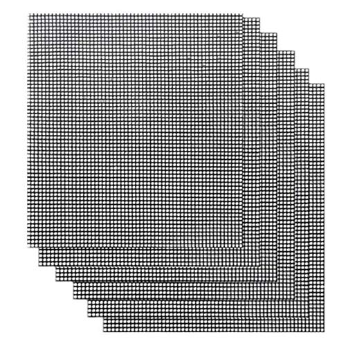 Begchy Kits de Estera de para Barbacoa de 6 Piezas, Tapetes Antiadherentes para Barbacoa, Esteras de de Barbacoa para Barbacoa, Esteras de Barbacoa Reutilizables