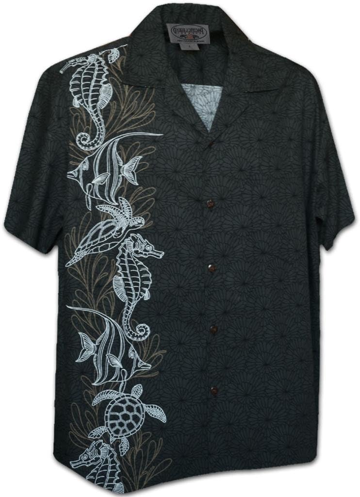 Pacific Legend Oceanarium Panel Tropical Men's Shirt