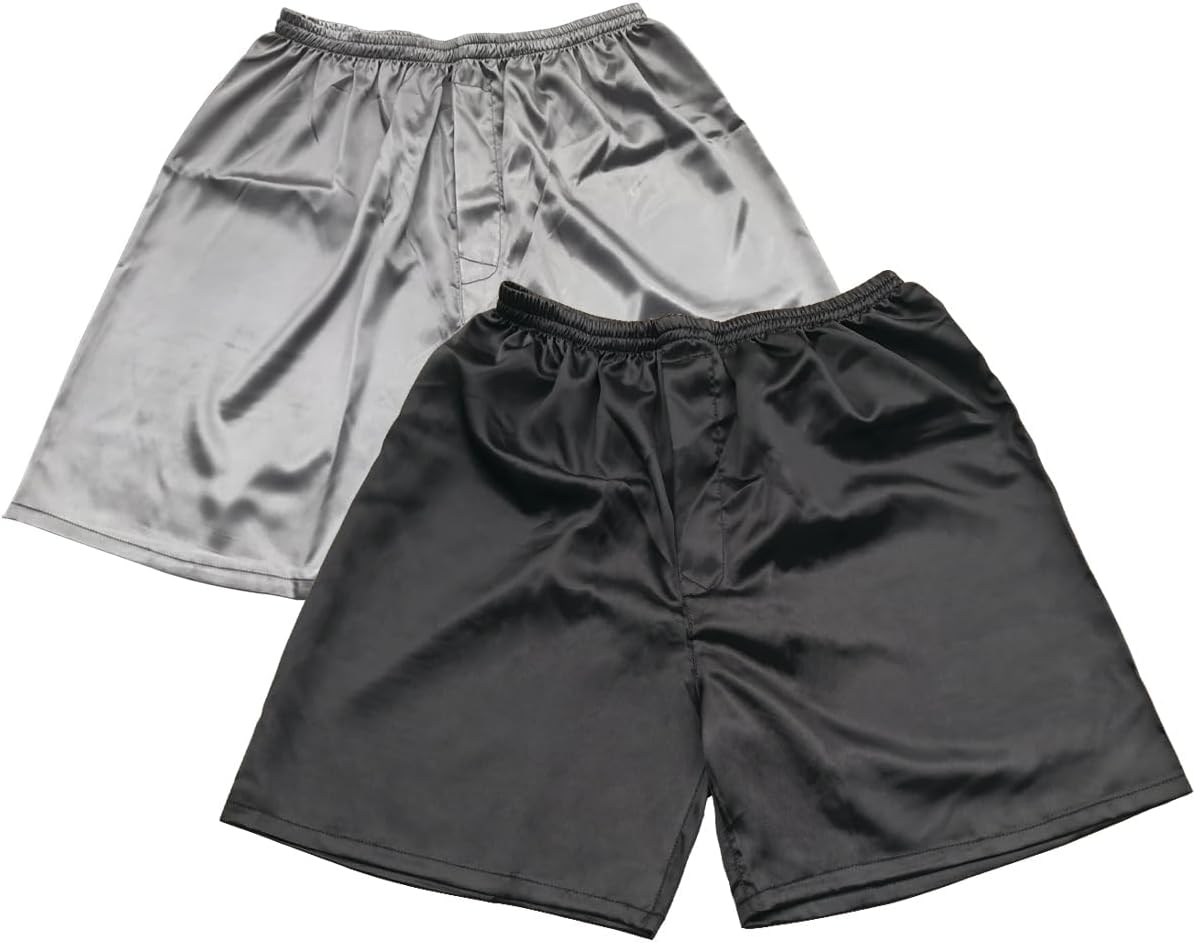 TONY & CANDICE Men's Satin Boxers Shorts Combo Pack Underwear