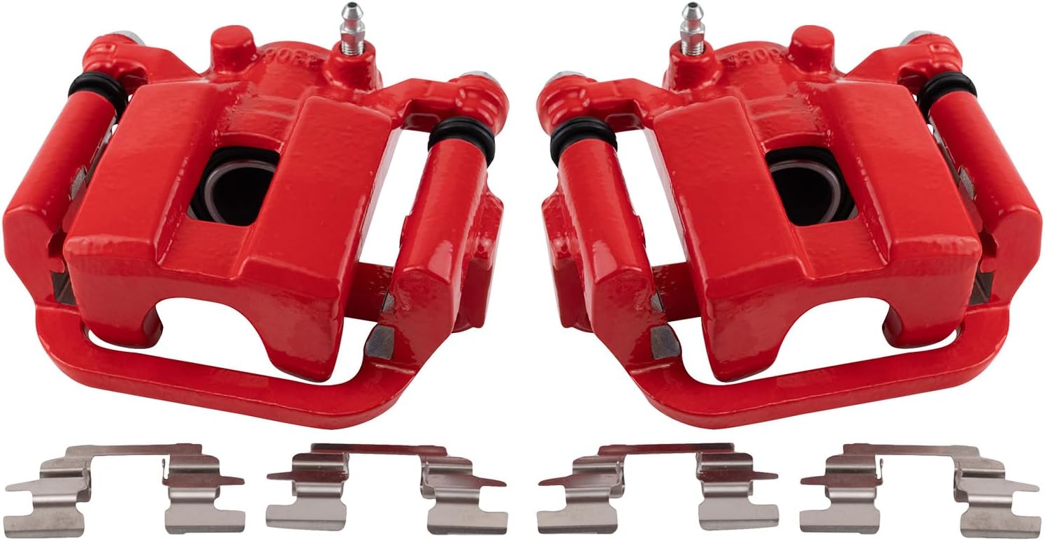 TRQ Performance Rear Driver and Passenger Side Brake Caliper Set Compatible with 03-04 Infiniti G35 with Single Piston Calipers 05 G35 All Wheel Drive 03-05 Nissan 350Z with Single Piston Calipers