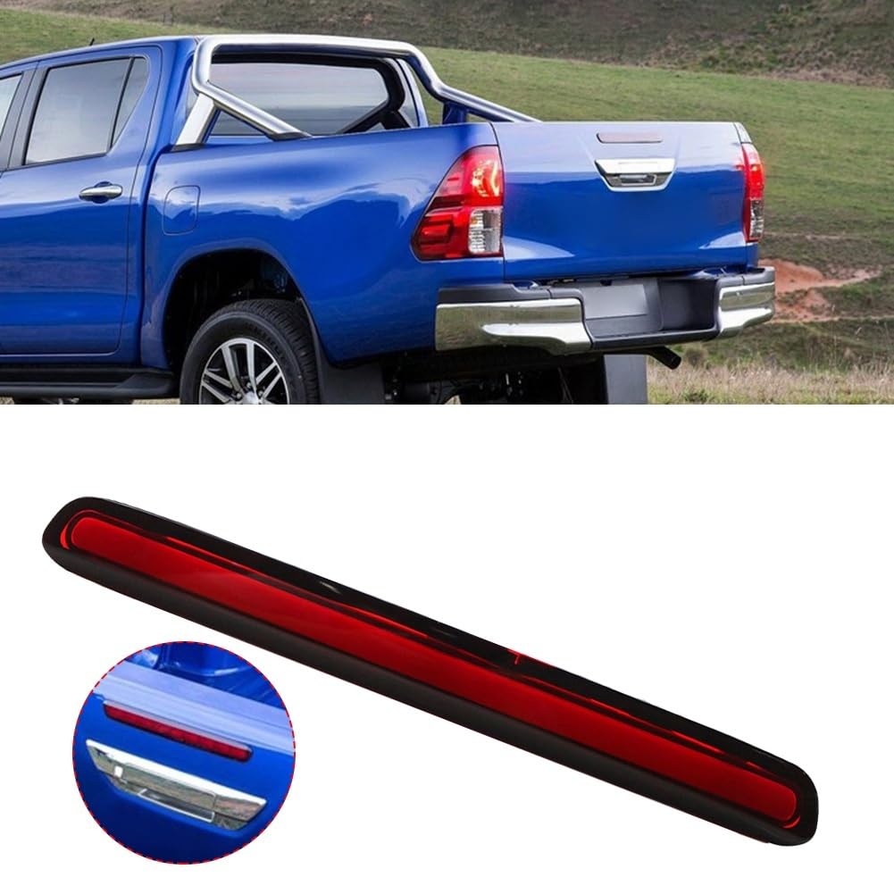 NOCHE Lampada Arresto Per Auto LED Alta Luce ABS 12V Luce Freno Striscia Terza Coda Lampada Arresto Lampada Auto Per Toyota Per Hilux Per Revo M70 M80 3a Luce Stop (Color : Rosso)