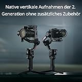 DJI RS 4, Stabilisateur Appareil Photo à 3 Axes pour Caméras DSLR et sans Miroir Canon/Sony/Panasonic/Nikon/Fujifilm, 2ᵉ gén, Prise Verticale Native, Joystick à 2 Modes, Bras en Téflon, Nacelle Caméra - 4