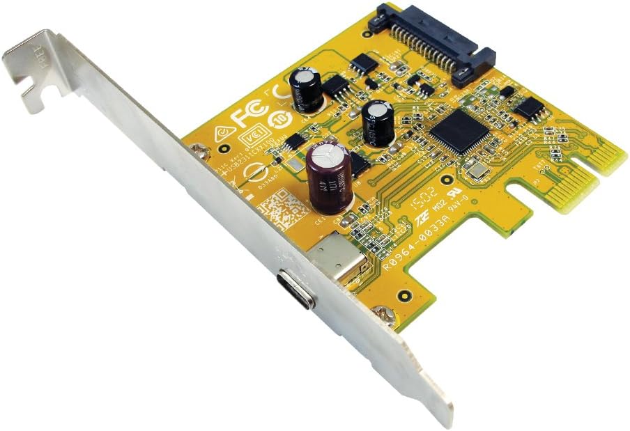 SUNIX IT USB 3.1 Enhanced SuperSpeed Single Port PCI Express Host Card with Type-C Receptacle (USB2311C)