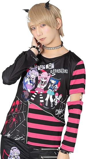 Amazon エーシーディーシーラグ Emoパンクメンヘラチャン Zipロンt 長袖 Acdc Rag 原宿系 ファッション パンク ロック レディース Black C Pink Tシャツ カットソー 通販 Amazon エーシーディーシーラグ Emoパンクメンヘラチャン Zipロンt 長袖 Acdc Rag 原宿系 ファッション パンク ロック レディース Black C Pink Tシャツ カットソー 通販