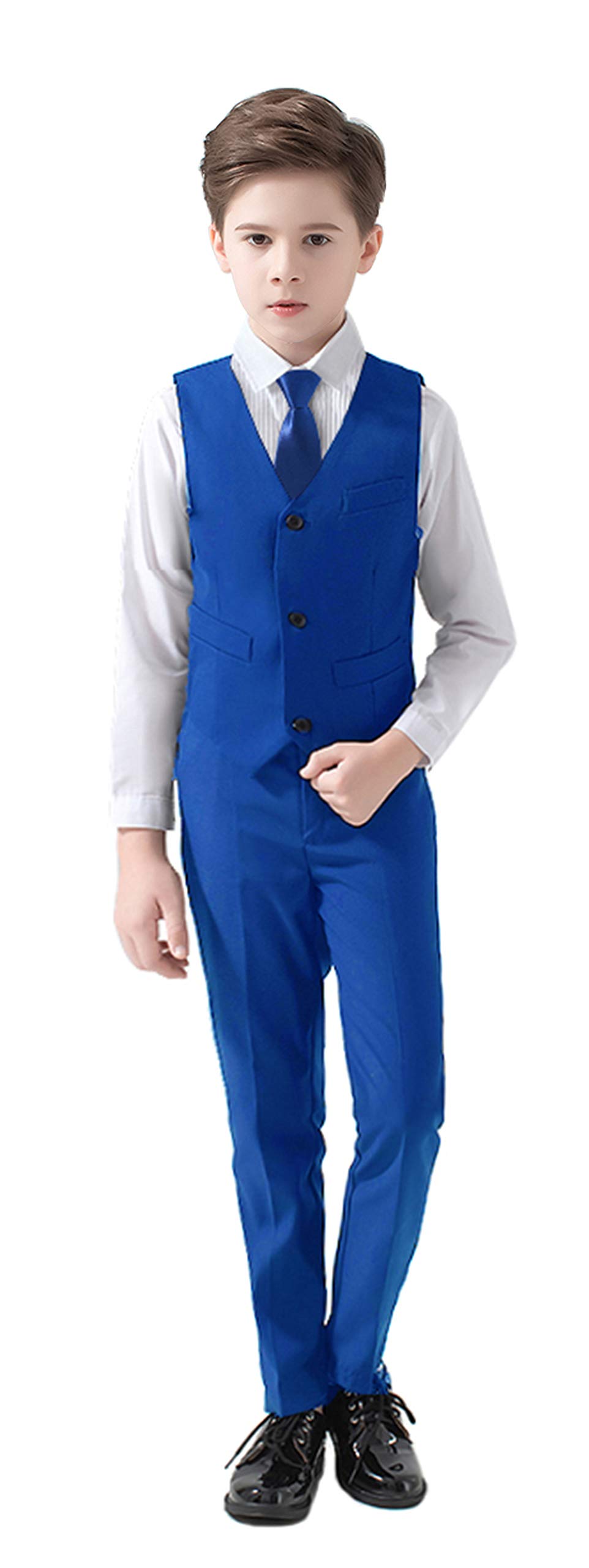 Buy Boys Suits 5 Piece Slim Fit Suit for Kids Formal Ring Bearer Suits