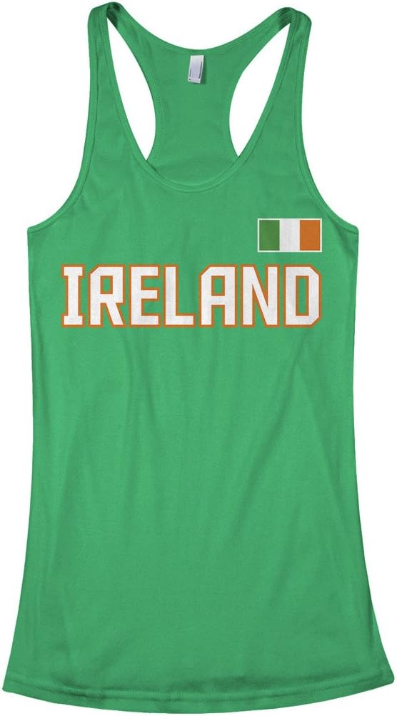 Threadrock Women's Ireland National Pride Racerback Tank Top