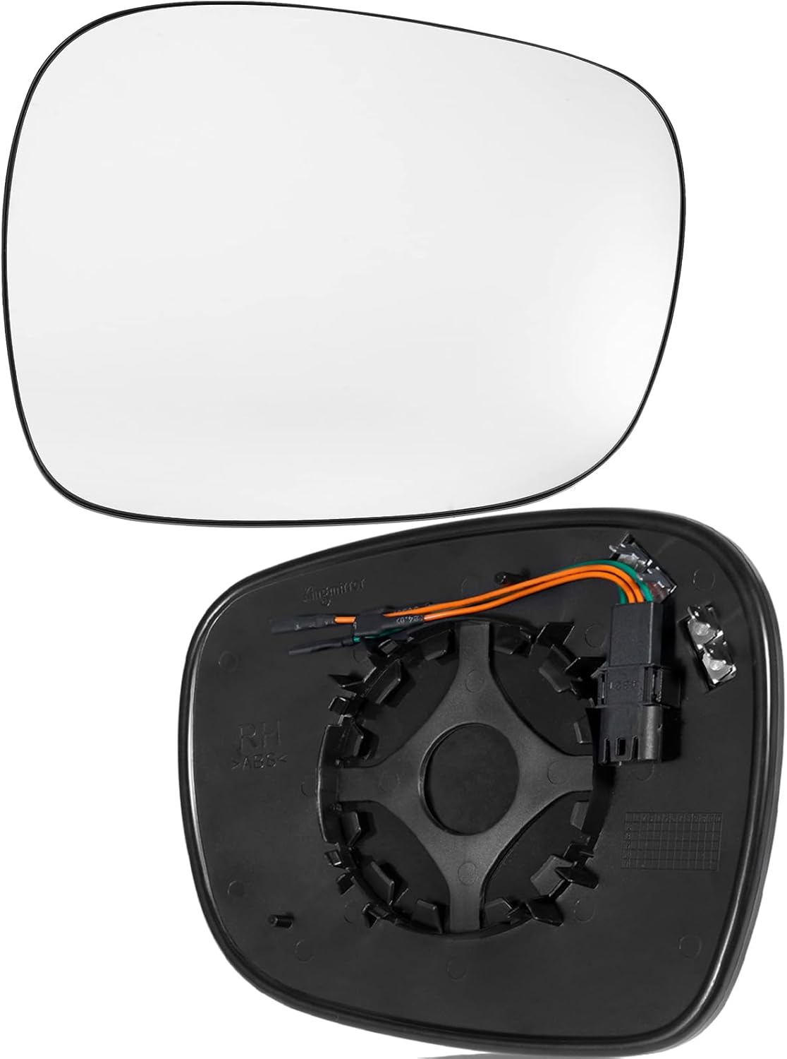 1-Pack Passenger Right Side Heated Mirror Compatible with 2011 2012 2013 2014 BMW X3, View Convex Mirror with Backing Plate, Replace for 51162991660