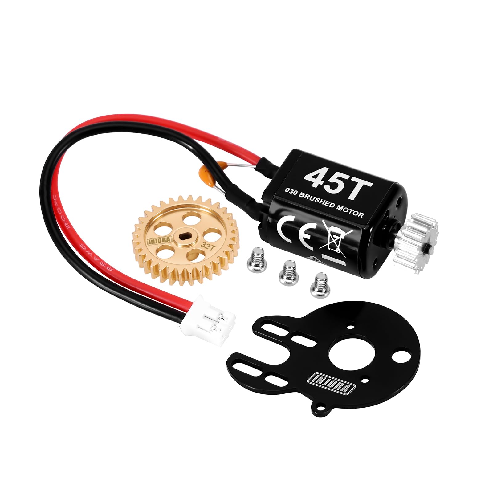 Motor Cepillado 45T Para Losi Micro-B Y Micro-T – Con Piñón De Plástico O Acero – 7.4V