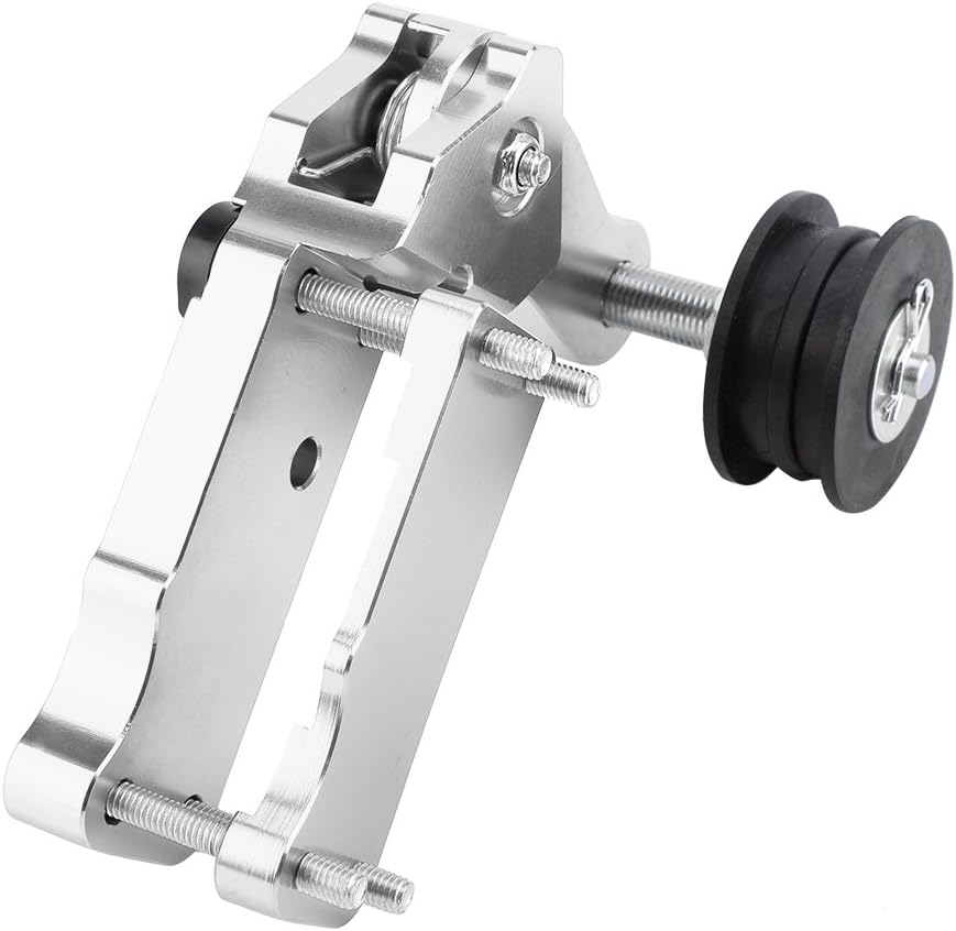 Aramox Adjuster Chain Tensioner, Universal Motorcycle Adjuster Chain Tensioner Roller CNC Aluminium Alloy Tool (Silver)