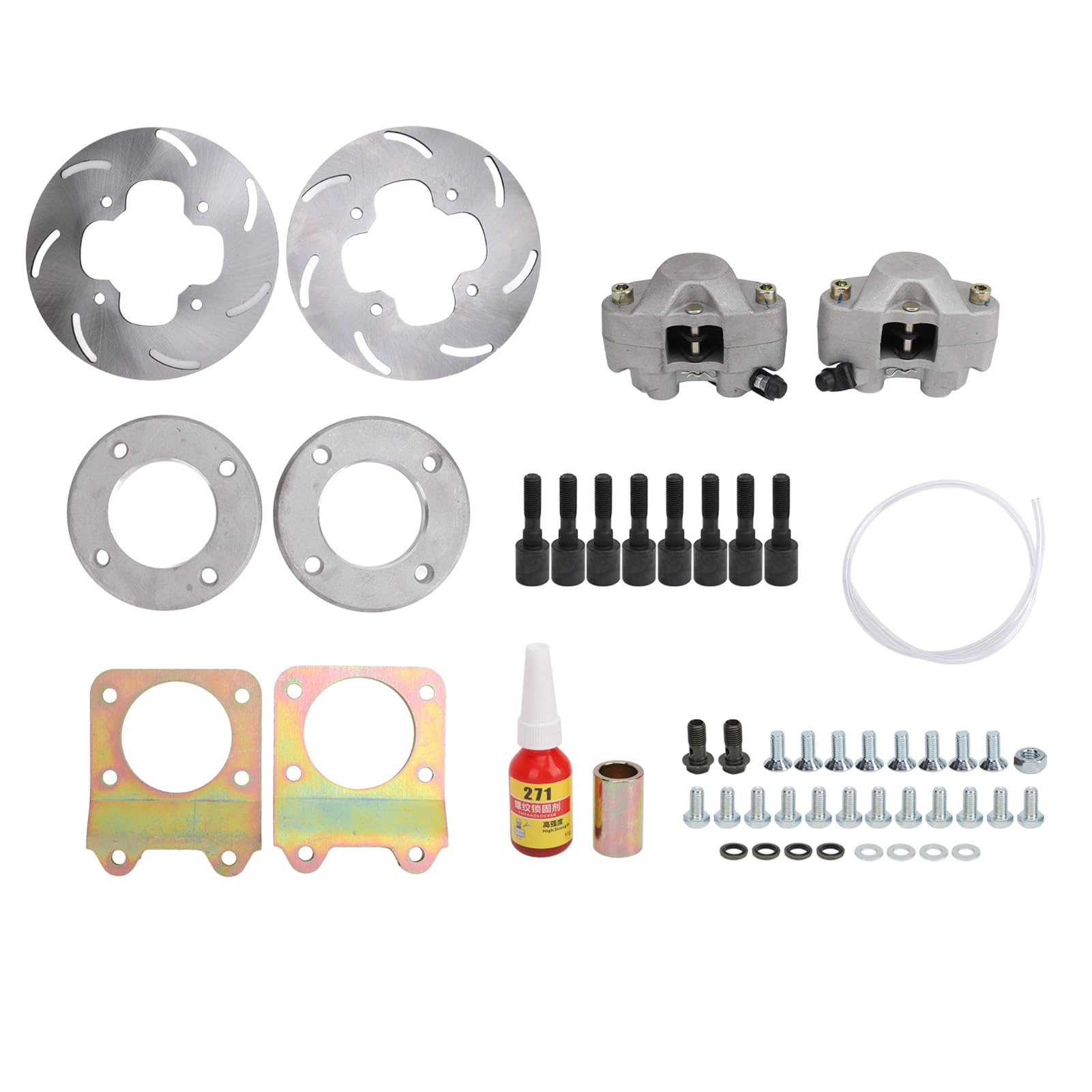 Kit de Roue de Conversion de Frein à Disque Avant, Kit de Conversion de Frein à Disque Avant pour VTT amélioré, compatibilité de Couple de Freinage Accrue pour 450