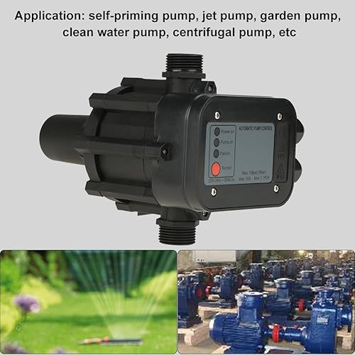 Miniatura 4 de Interruptor de control de presión de bomba de agua 220 V automático para bomba autocebante, bomba de chorro, bomba de jardín, bomba de agua limpia,