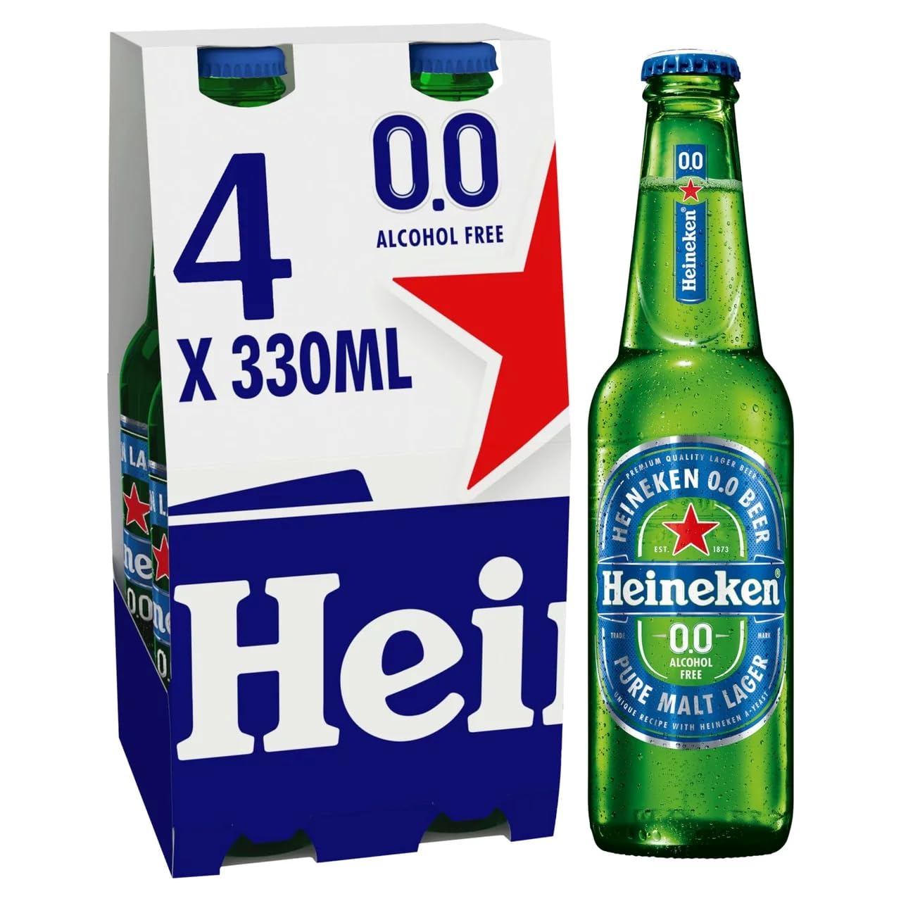 Heineken 0.0 Alcohol Free Beer 4 x 330 ml