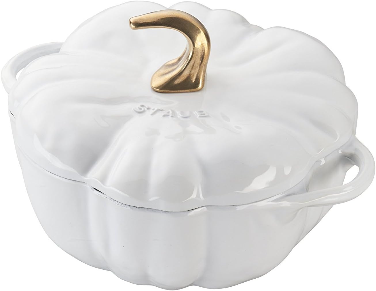 Staub 3.5 Qt. Pumpkin Cocotte-White