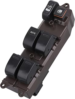 Master Door Lock Window Switch Control Button Compatible with Toyota Camry 2002-2006, Corolla/Matrix 2003-2008, Sienna 2004-2009, Tacoma and Scion xA/xB 2005-2007, Replace 84820AA070 901-705