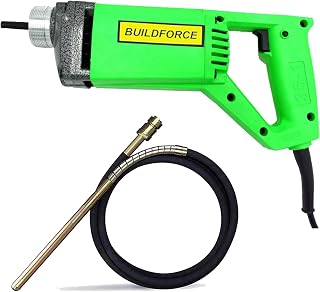 BUILDFORCE Concrete Vibrator With 1.5 Mitre Needle Shaft | 1280-WTT, 13900RPM, Electric Vibrator Machine B4 Price In India