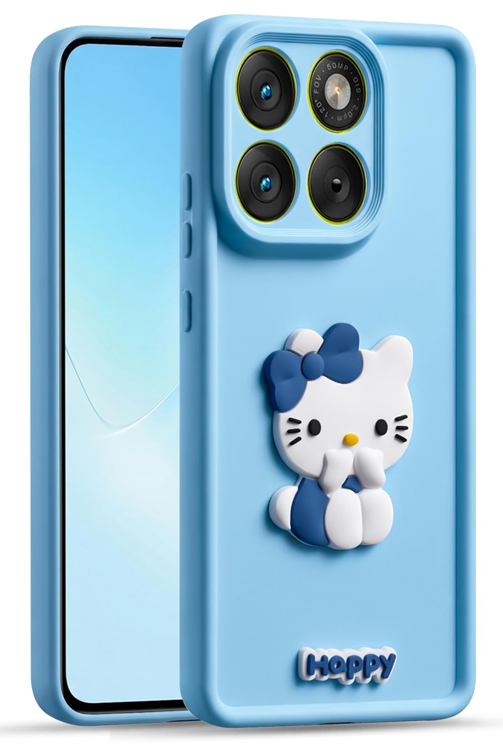 NUBRIX Cute 3D Cartoon Kitty Soft Silicone Back Cover for Motorola Moto Edge 70 Fusion 5G – Stylish Design Slim Protective... - Review, Price and Buying Guide