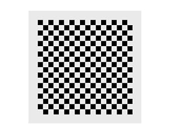 Lens Focus Calibration Chart Film Pattern Calibrating PET Or Aluminium Oxide Chess Board 1818 5050, Aluminium Oxide