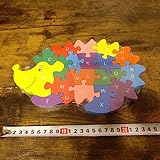 品 知育 脳トレ オシャレなデザインの木製パズル ハリネズミ