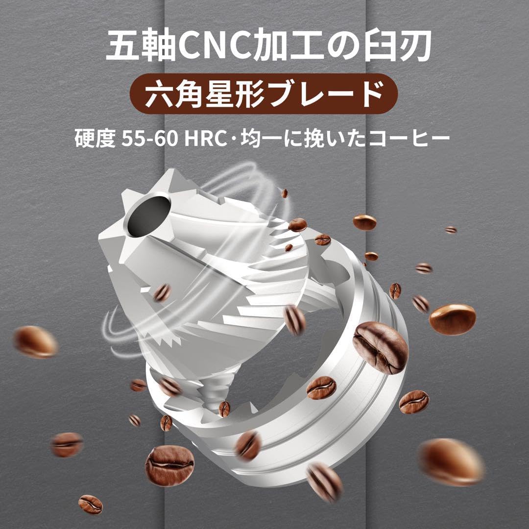 MoMansion 手挽きコーヒーミル 手動式 コーヒーグラインダー