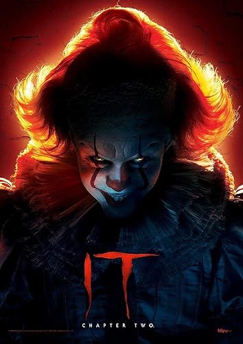MIGHTYPRINT Capítulo 2 Pennywise el payaso bailarín Luces muertas Stephen King Horror Arte de pared duradero de 17 x 24 pulgadas NO hecho de