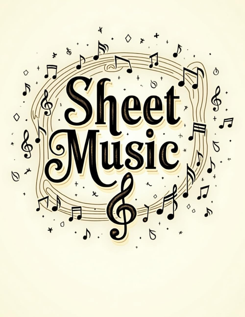 Carnet de notes musicales pour composer vos morceaux à la maison ou en studio