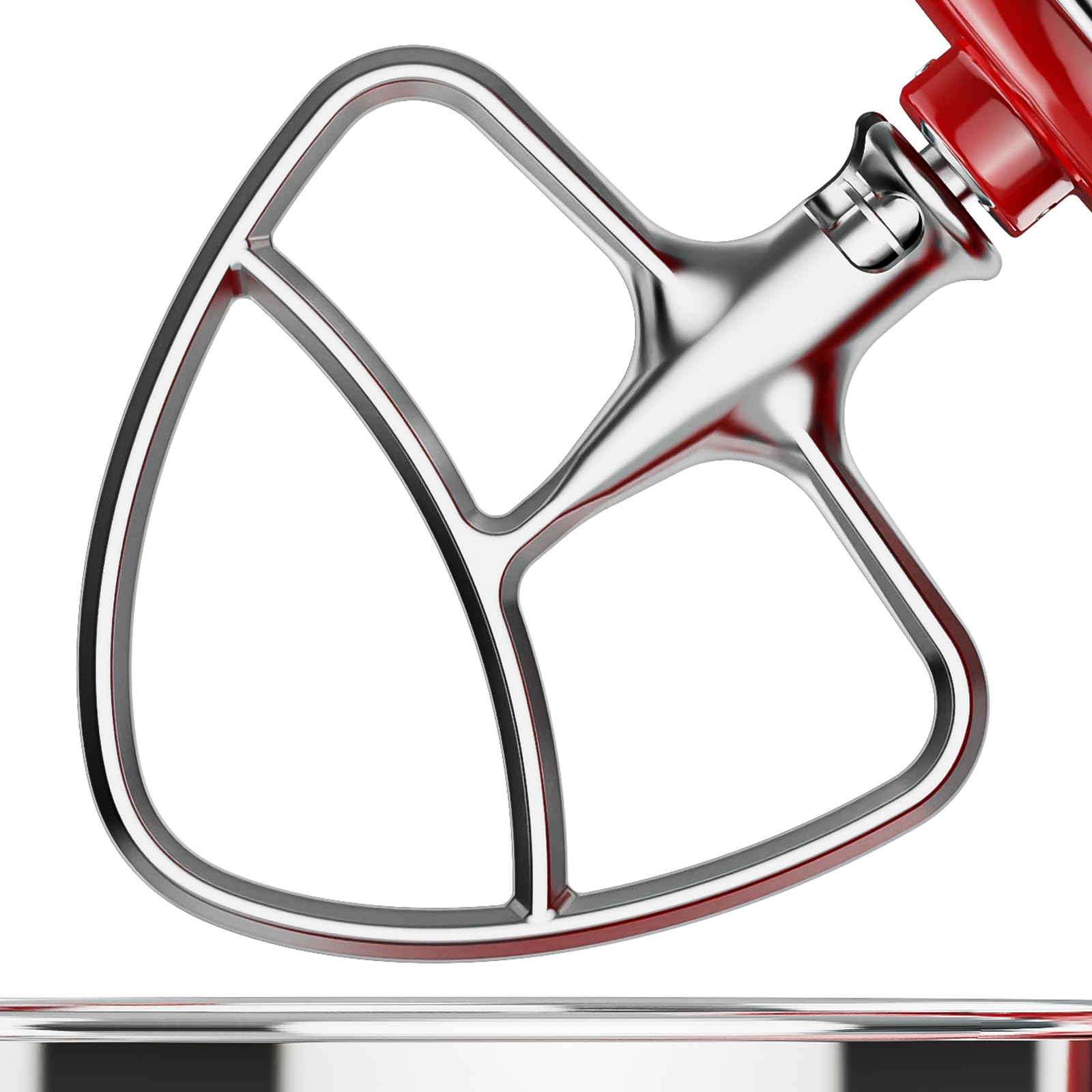 Stainless Steel Paddle Attachment for Kitchenaid Stand Mixer,Fits 4.5-5 quart Tilt Stand Mixer Bowls,Kitchenaid Mixer Flex Edge Beater Attachment