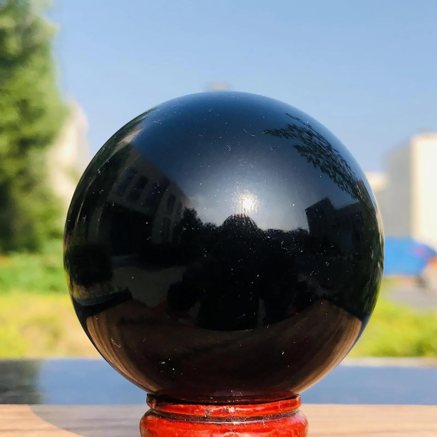 AtkitS Beautiful Natural Black Tourmaline Balls (Size : 1000-1100g)