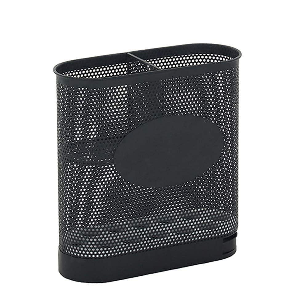 Porte-parapluies en fer forgé noir de grande capacité 56x24x48 cm pour hôtel
