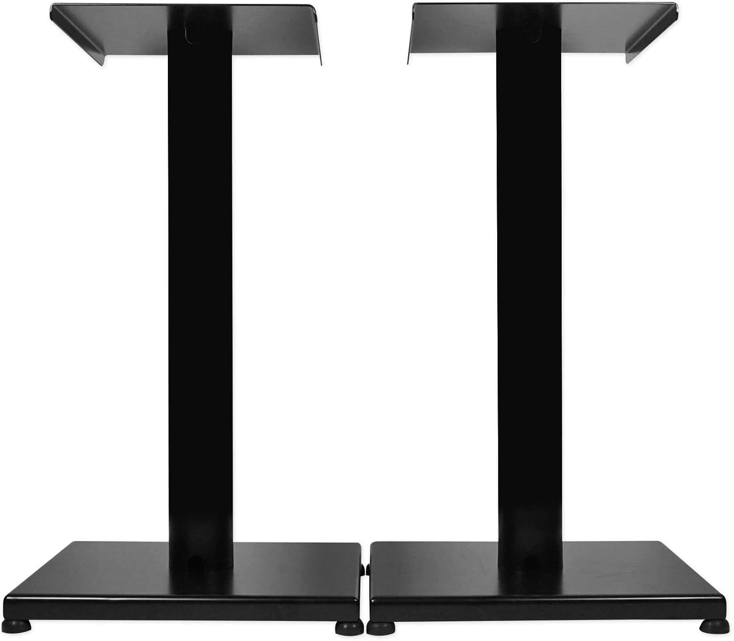 Rockville RS29B V2 Pair of 29" Steel Bookshelf Speaker Stands, 60 lbs Capacity, Cable Management, Adjustable Feet, for Home Audio and Studio Monitoring
