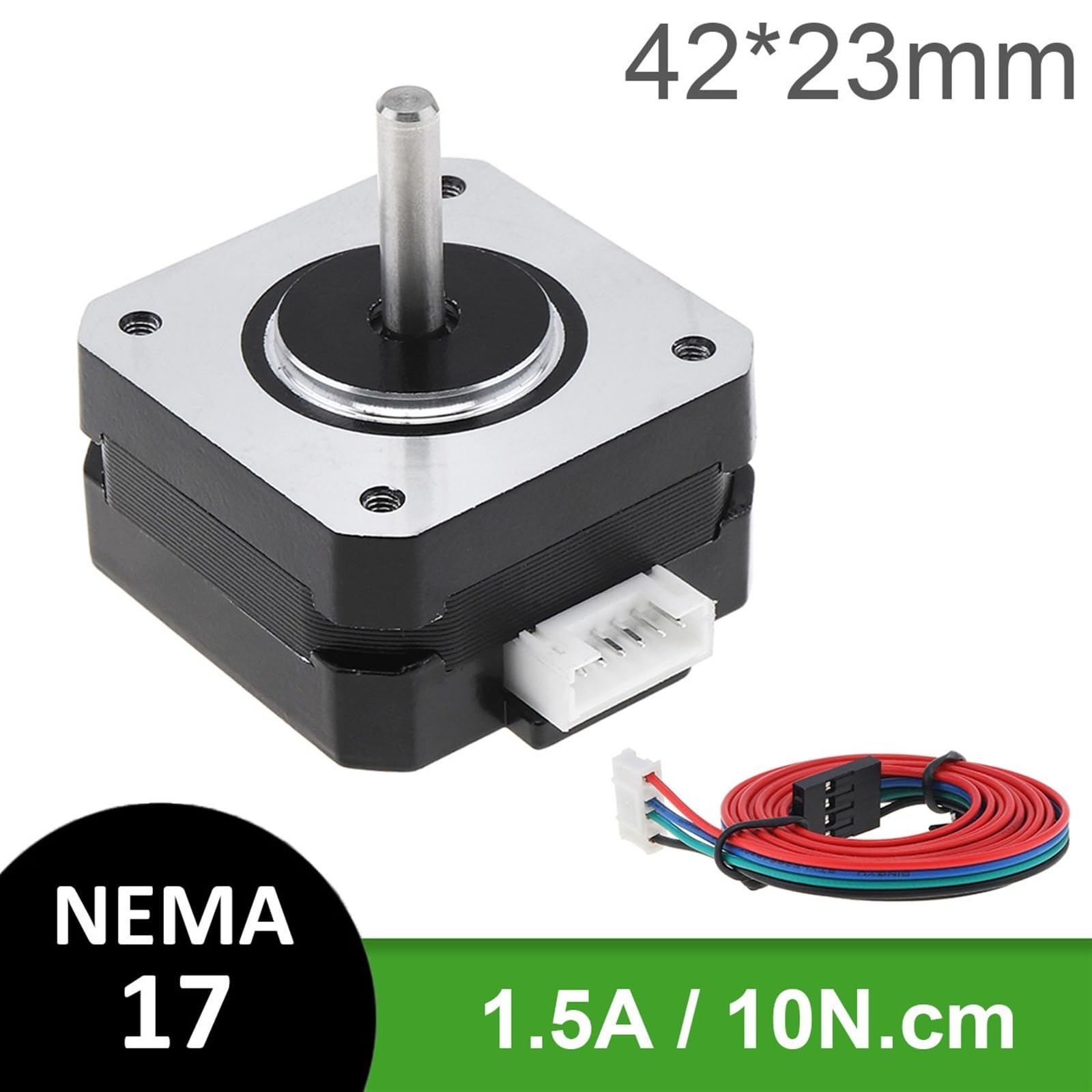 Motore passo-passo Nema 17 Motore 42 23mm 10N.cm 17HD23001-22B Motore 1 pz (Size : 34mm 28N.cm 1.2A)