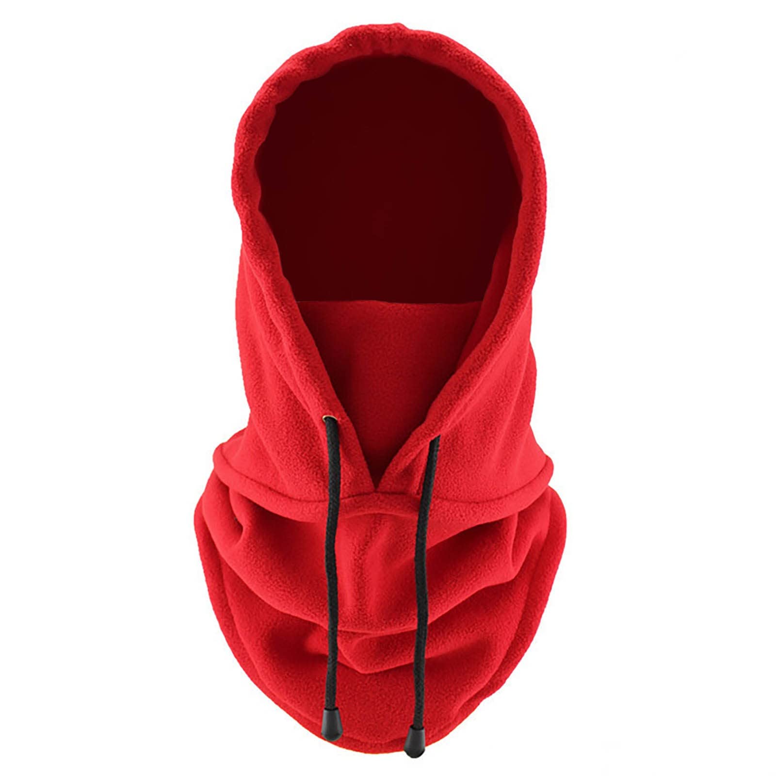 JeffMVP Balaclava Ski Mask, Windproof Full Face Cover, Neck Coverage Headgear, Thermal Balaclava Face Mask Outdoor Sports Mask Hood Hat, Unisex Multipurpose Headwear (Red)