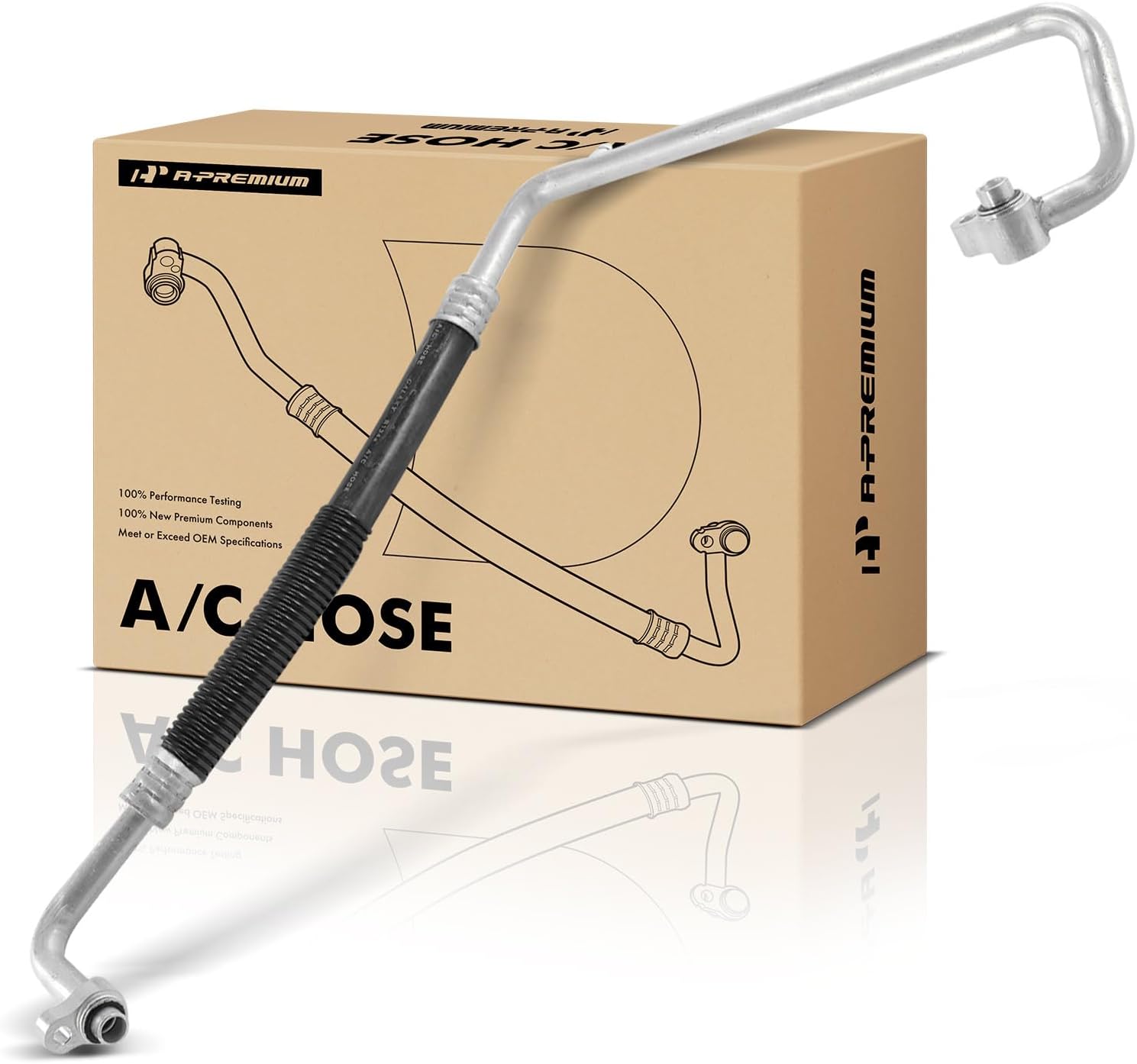 A-Premium A/C Suction Hose Assembly Compatible with Chevrolet Venture 2001-2005 & Buick Rendezvous 2002-2007 & Oldsmobile Silhouette 2001-2004 & Pontiac Aztek/Montana 2001-2005, Compressor to Evap