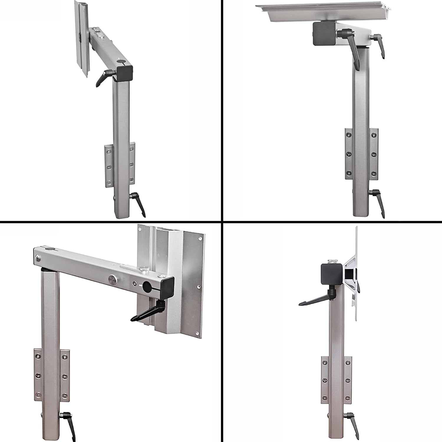 Swivel Table Legs That Allow The Table Top to Be Folded, 360 Degree Rotation Removable Premium Aluminum Alloy Rv Table Leg Bracket for Rv for Caravans and Yachts