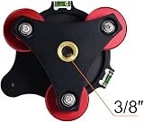 LP-64 Precision Leveling Base Tripod Head Plate with 3/8 Inch Mounting Screw 3 Adjustment Dials for Camera Tripod - 2