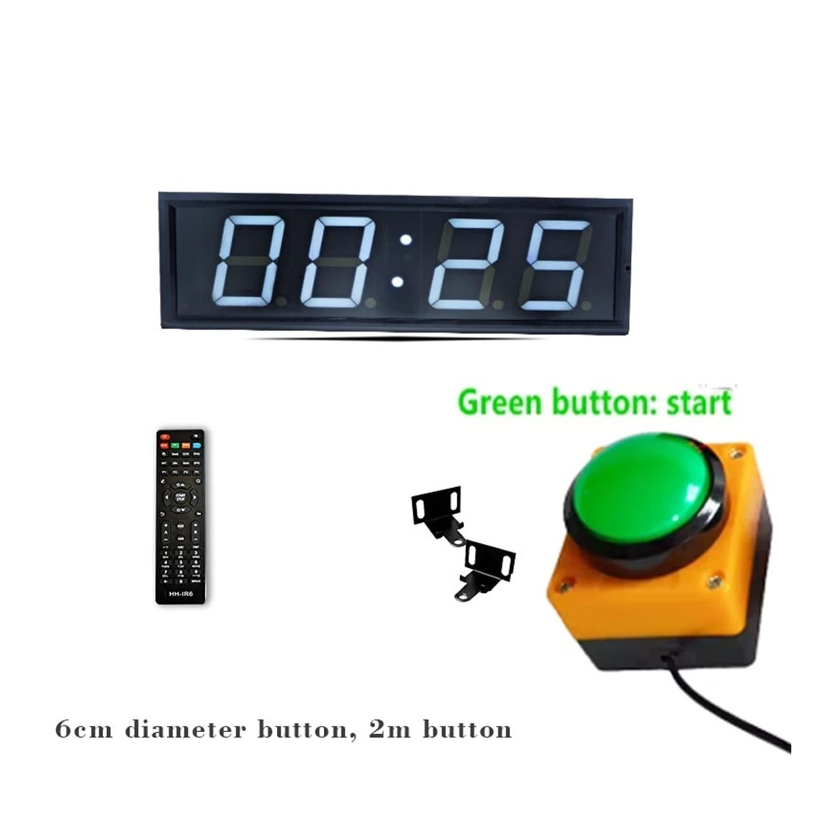 Elektronischer Timer, LED-High-Definition-Display, Leichtathletik, Spiele, Wettbewerb, Sport, Fitness, Timing-Training Helles Display(One button)