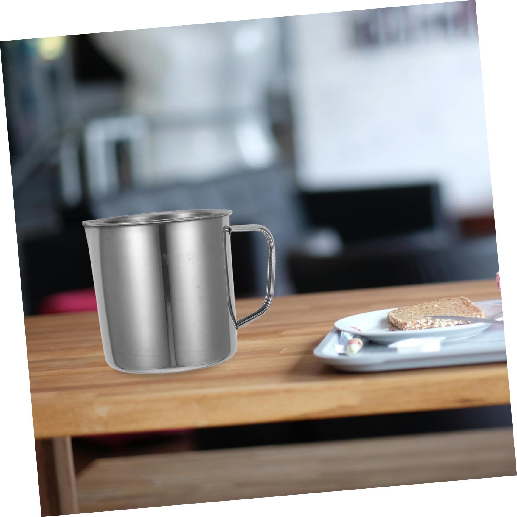 CHILDWEET 2 Pezzi Misurino da Cucina in Acciaio Inox 500ml e 1000ml, Scala Chiara e Misurazioni Precise, per Laboratorio e Barbecue