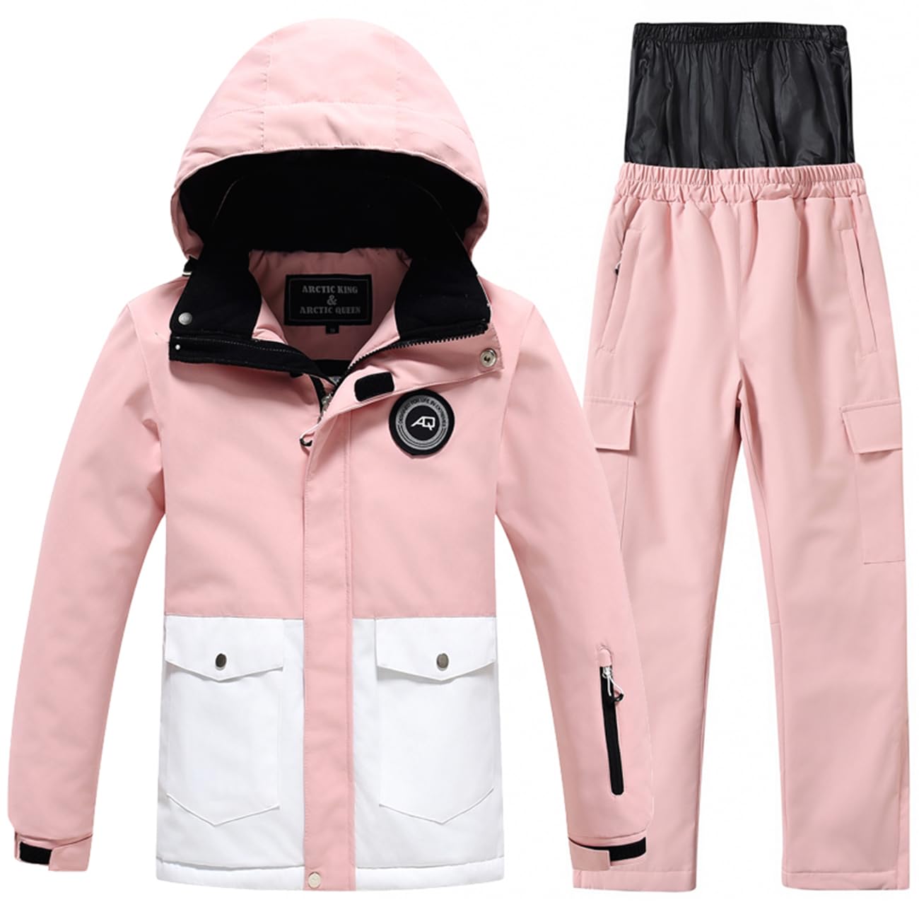 AIMISYOU Kid Jacket and Snow Pant Set Boy Winter Snowboard Suit Girls Waterproof Ski Coat