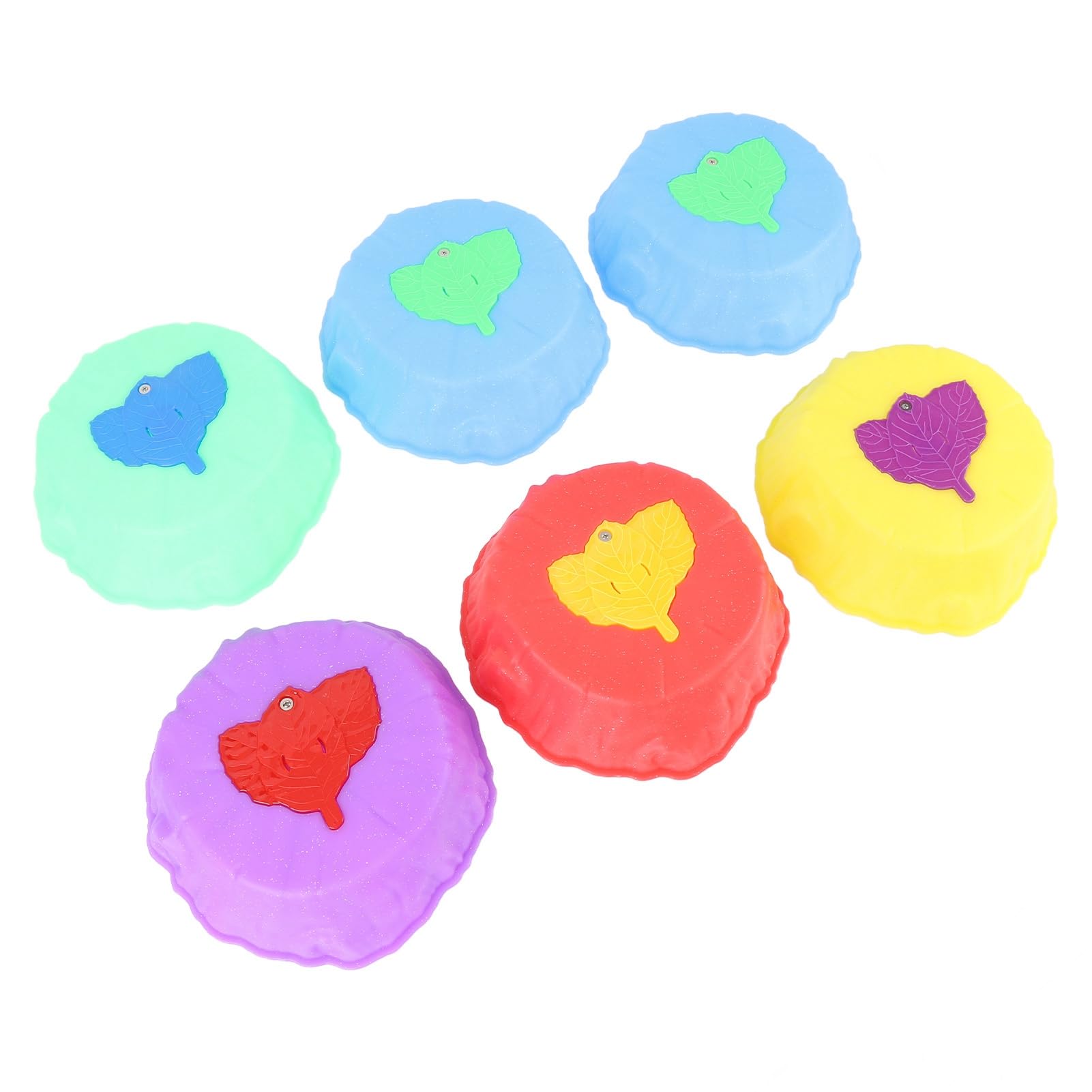Rengue Piedras de Equilibrio Iluminadas para Niños, Piedras de Equilibrio Antideslizantes de Plástico, 6 Piezas con Luces LED, Juguete Apilable de Entrenamiento de Habilidades Motoras para Niños