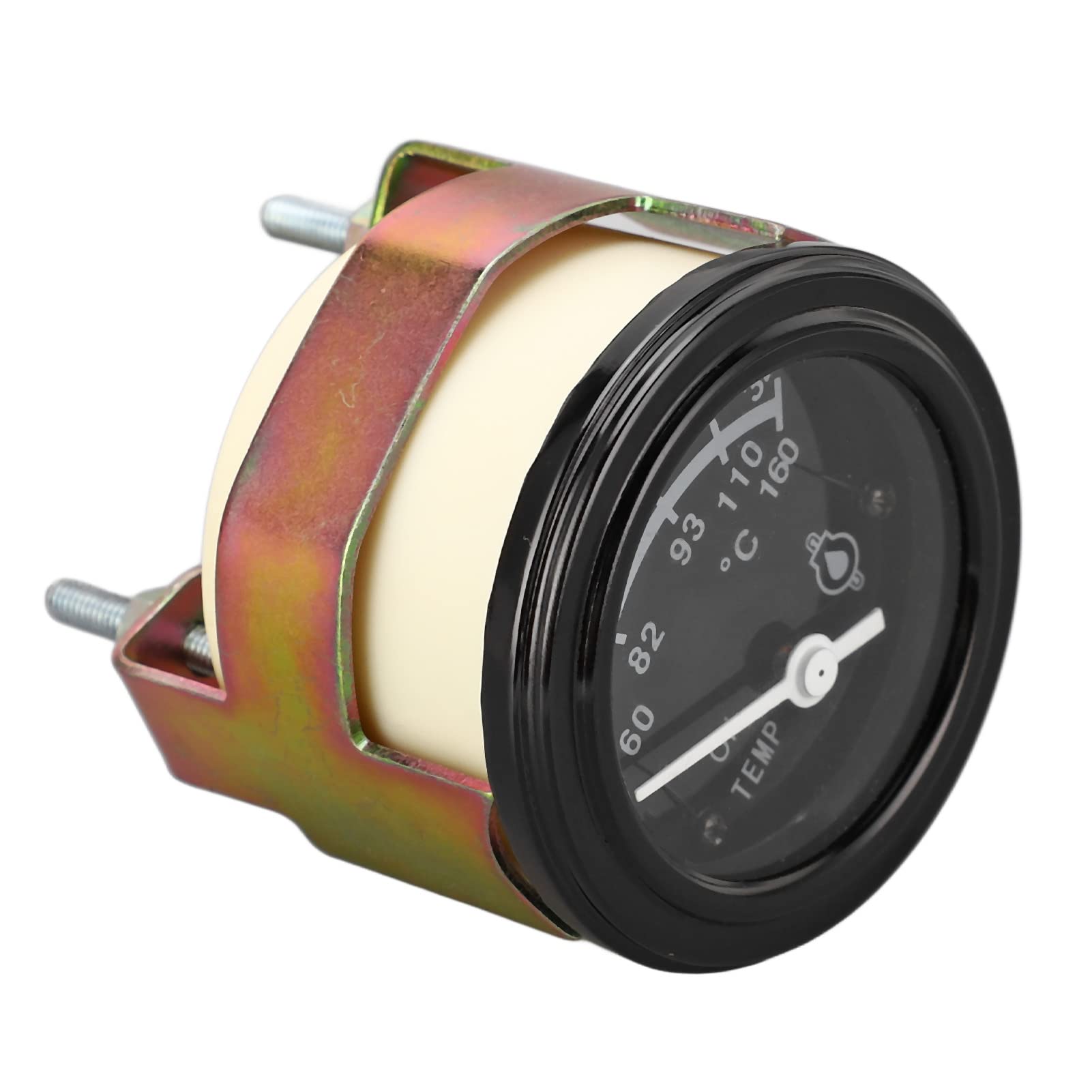 DC 24 V Öltemperaturanzeige, Zeiger-Motormessgerät, kompatibel mit -Generatoren – 52 mm Einbaugröße – Edelstahl- und ABS-Gehäuse – transparente wasser- und staubdichte Abdeckung (Öltemperaturanzeige)