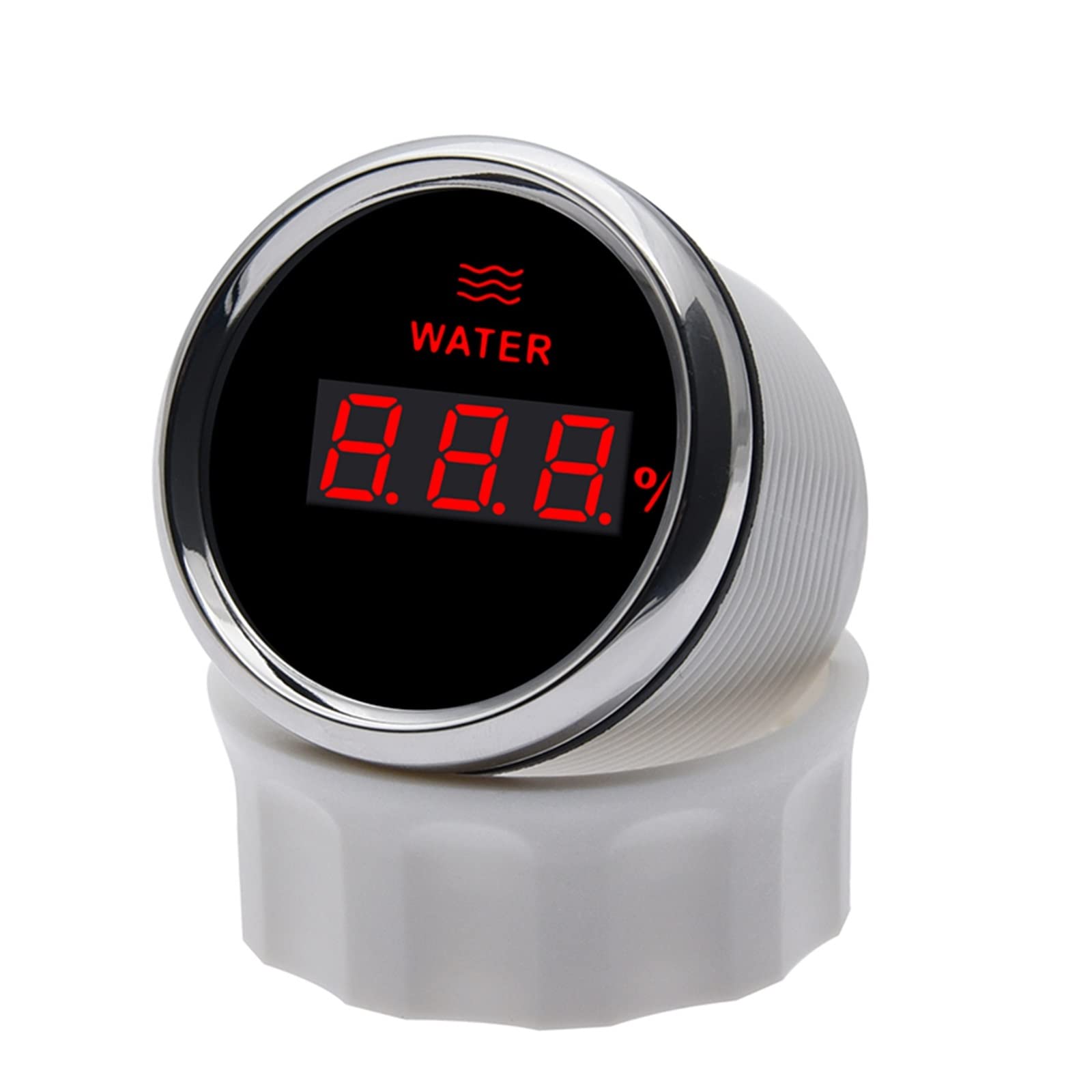 Medidor de nivel de líquidos, Medidor de nivel de agua digital Sensor de nivel de agua 0-190 Ohm Medidor de nivel de combustible de coche de barco con retroiluminación roja(250MM)