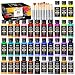 ARTFLY Set di Colori Acrilici, 36 Colori × 60ml e con 12 Pennelli, Non Tossici, Pittura Acrilica per Artisti, Principianti su Tela Rocce Legno Ceramica Tessuto