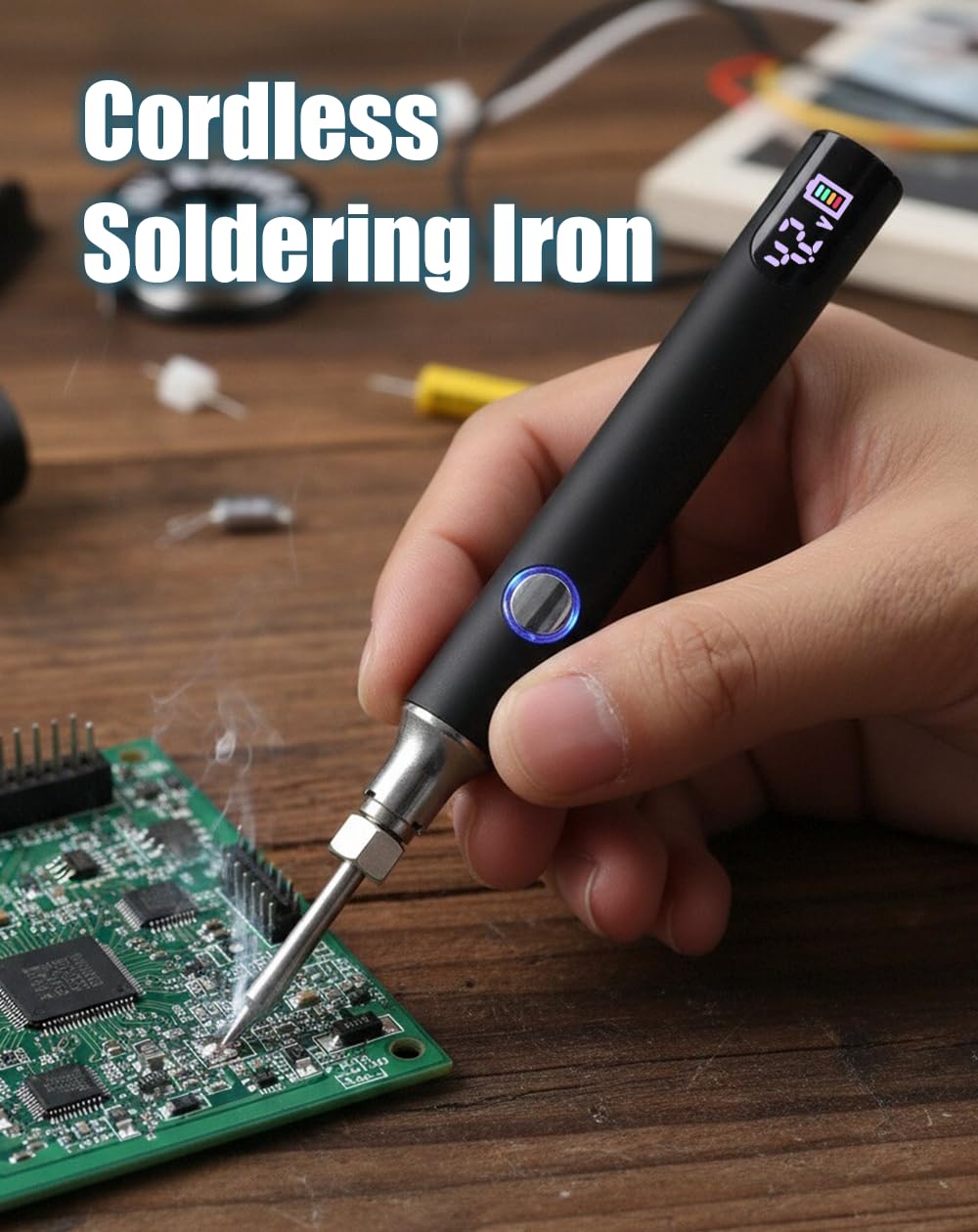 Portable Soldering Iron Mini Cordless Welding Repair Kit, Black — Amazon image 2