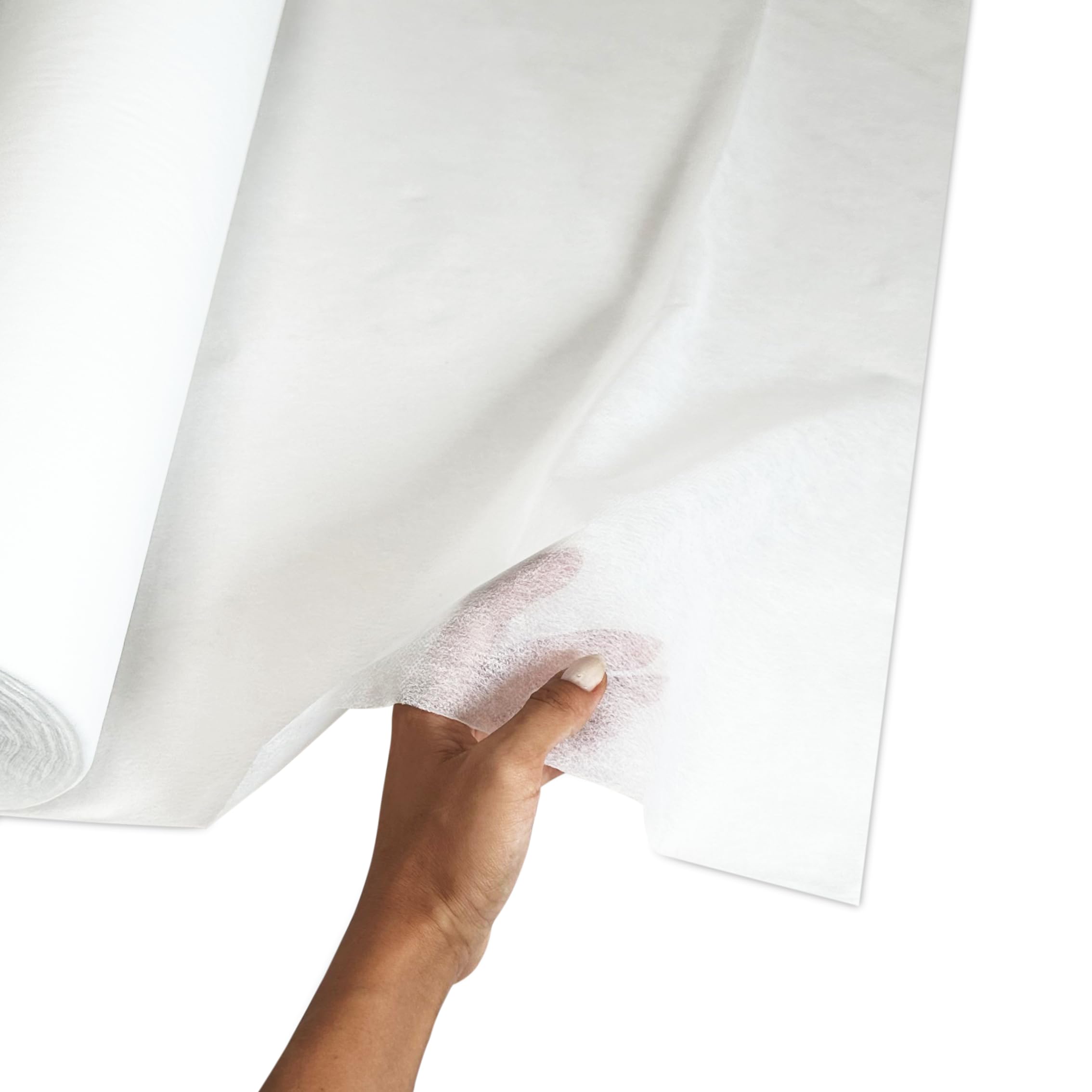 Rollos Papel Camilla Polipropileno Blanco 58 cm x 80 m | Papel de Camilla Precortado cada 40 cm (6 Rollos)