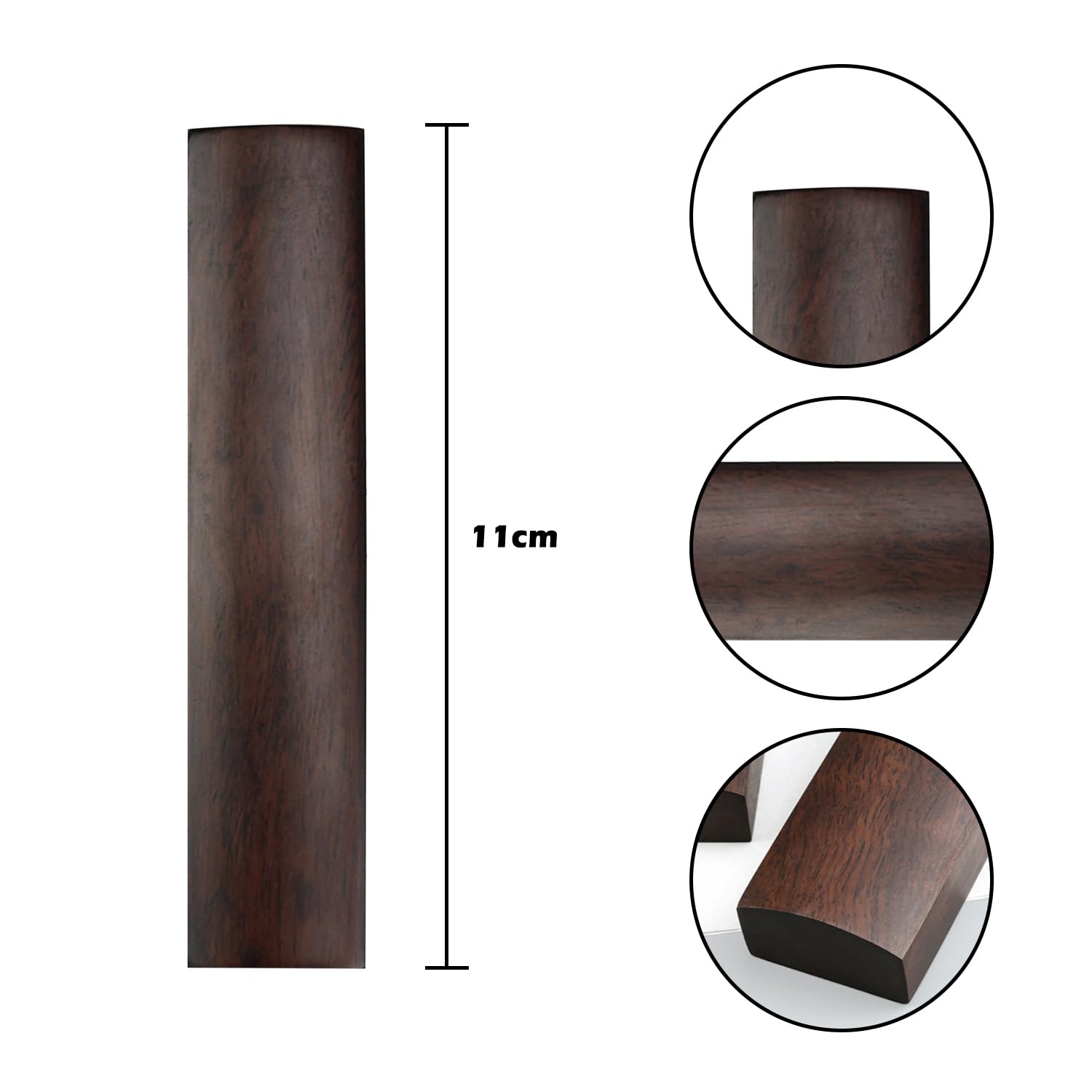 Bohue 2Pcs Wood Calligraphy Paperweight Chinese Calligraphy Paperweight Calligraphy Tool Painting Writing Paperweights for Calligraphy Practice Office Supplies - Image 2