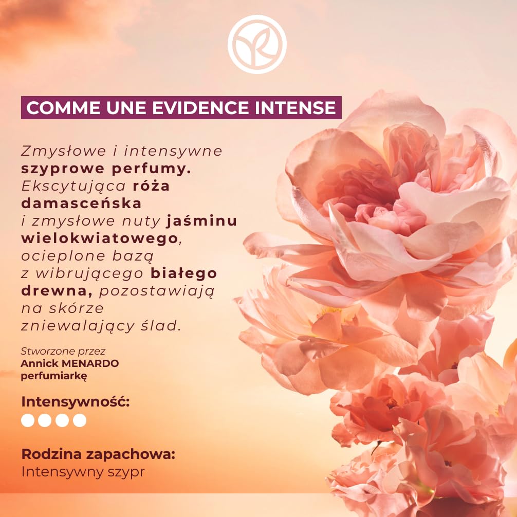 Intensywna woda perfumowana damska Comme Une Evidence 50ml YVES ROCHER