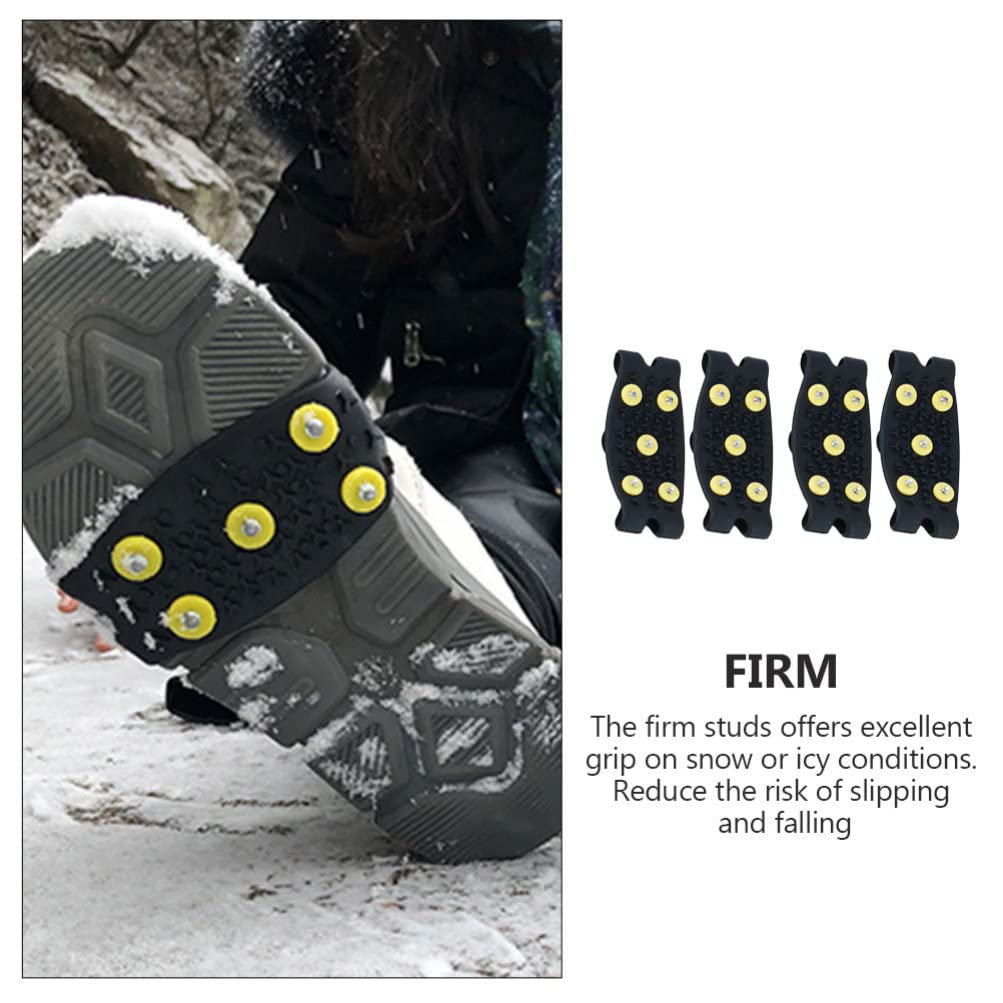 VANZACK Rutschfeste Schuhspikes aus Tpe 2 Paar für Schuhe und Stiefel im Winter Beim Wandern und Gehen Eis und Schnee
