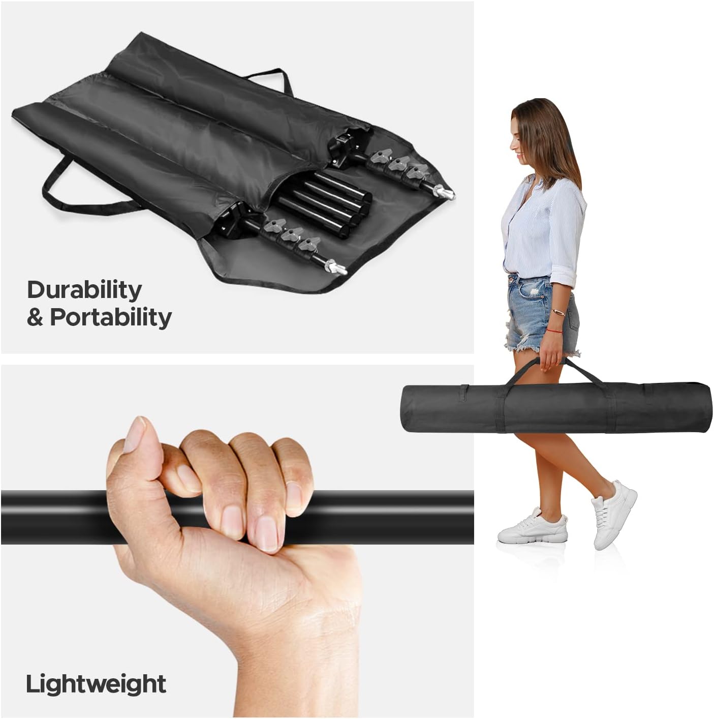 Suреr Chеар 🛒 LimoStudio Large Heavy Duty 10 x 9.6 ft. Dimension Frame Muslin Backdrop Stands, Background Support System with Photo Spring Clamp and Carry Case Bag, AGG3012 Bіg Sаlе LimoStudio Large Heavy Duty 10 x 9.6 ft. Dimension Frame Muslin Backdrop Stands, Background Support System with Photo Spring Clamp and Carry Case Bag, AGG3012