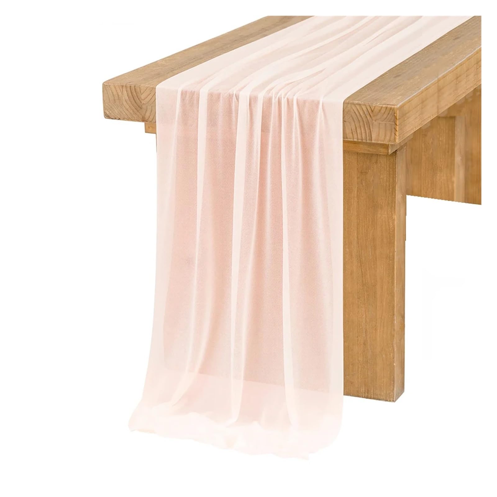 Chiffon Table Runner Chiffon Table Runner Vertical Tablecloth for Decorations Shiny Fabric Merry(Color 13,75x300CM)