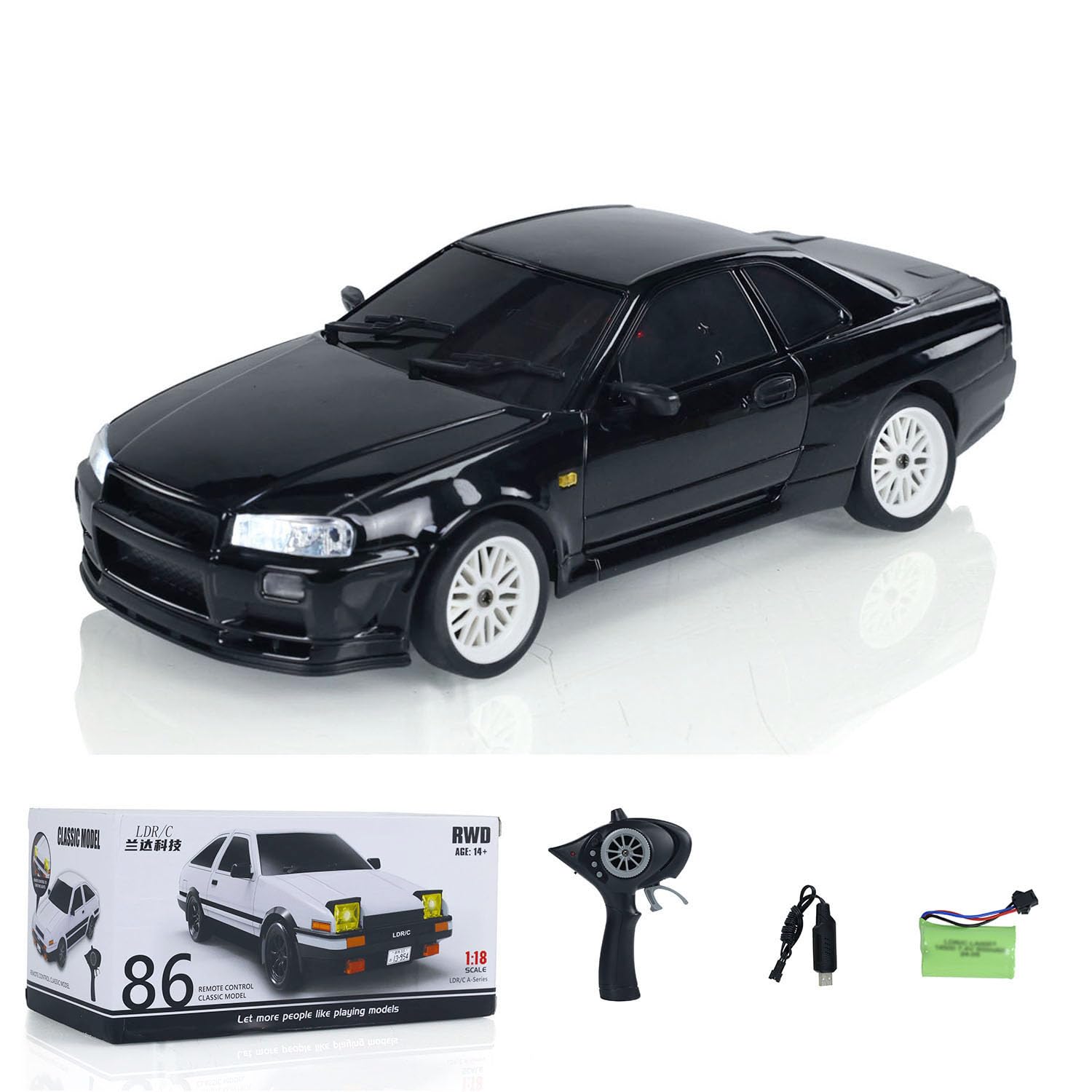 Amazon.co.jp: wheelfun LDRC 1/18 ラジコンカー ドリフトカー