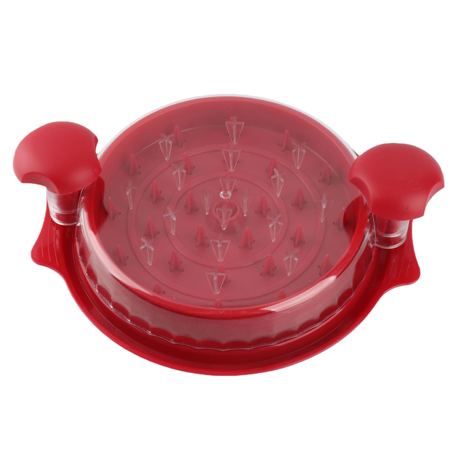 Torcer para Herramientas de Pollo, Carne Rallada Más Rápida, Ayudante de Cocina, Cubierta Transparente, Fácil de Usar (rojo)